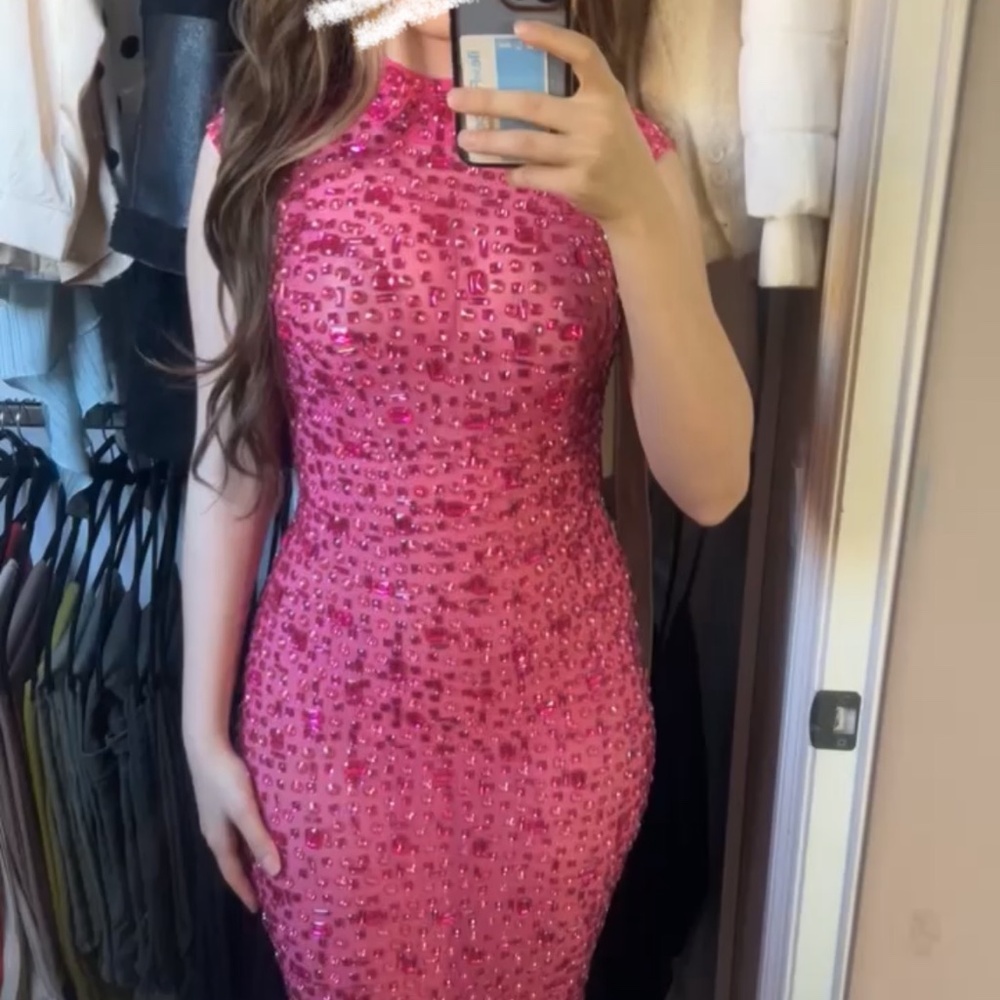 Pink Embellished Gown